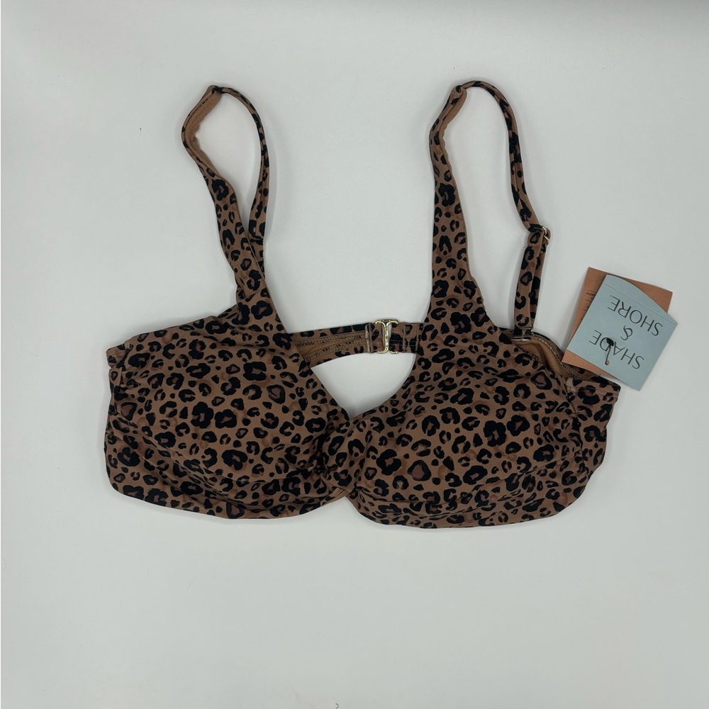 Shade & Shore Leopard Print Bra